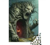 Puzzle de 1000 pièces sur Le thème des Monstres des cavernes, pour Adultes et Enfants (38 x 26 cm). Jeu éducatif en Papier.