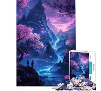 Puzzle de 1000 pièces sur Le thème des Montagnes et des Lacs Japonais Un défi éducatif pour Apprendre et se Lancer soi-même (Jeu de Puzzle à partir de 14 Ans 38x52cm)