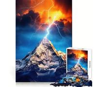 Puzzle de 1000 pièces sur Le thème des orages de Montagne pour Adolescents Jeu de réflexion et de Loisirs Cadeau de qualité supérieure (38x26cm)