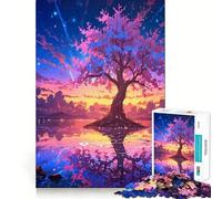 Puzzle de 1000 pièces sur Le thème des paysages fantastiques de l'espace pour Adolescents Développe la mémoire Confortable et Relaxant Découpe Ferme Cadeau Festif (38x26cm)