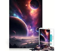 Puzzle de 1000 pièces sur Le thème des paysages fantastiques de l'espace pour Adolescents Développe la mémoire Confortable et Relaxant Découpe Ferme Cadeau Festif (38x26cm)