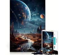 Puzzle de 1000 pièces sur Le thème des paysages fantastiques de l'espace pour Adolescents Jeu de réflexion apaisant Bords précis Cadeau Exceptionnel (38x52cm)
