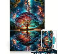 Puzzle de 1000 pièces sur Le thème des paysages fantastiques de l'espace pour Adultes et Adolescents Jeu de logique Solide et Amusant, découpe de précision, Cadeau du Père Noël (38x26cm)
