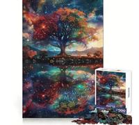 Puzzle de 1000 pièces sur Le thème des paysages fantastiques de l'espace pour Adultes, Jeu de logique mentale, Moment de détente, découpe Ferme, Cadeau de Noël (38x26cm)