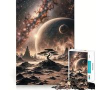Puzzle de 1000 pièces sur Le thème des paysages fantastiques de l'espace pour Adultes, Jeu de logique mentale, Moment de détente, découpe Ferme, Cadeau de Noël (50x75cm)