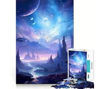 Puzzle de 1000 pièces sur Le thème des paysages fantastiques de l'espace, pour Adultes, Jeu intellectuel, détente et Calme, découpe précise, pour Les vœux du Père Noël (38x52cm)
