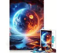 Puzzle de 1000 pièces sur Le thème des paysages fantastiques de l'espace, pour Adultes, Jeu intellectuel, détente et Calme, découpe précise, pour Les vœux du Père Noël (50x75cm)