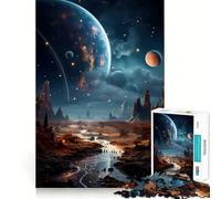Puzzle de 1000 pièces sur Le thème des paysages spatiaux fantastiques pour Adolescents Jeu de Puzzle Stimulant la réflexion, activité de Groupe, Assemblage Artistique, Cadeau Classique (50x75cm)