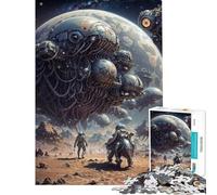 Puzzle de 1000 pièces sur Le thème des pionniers de l'espace Galactique Jeu de réflexion pour Adultes Cadeau Amusant pour Toute la Famille et Les Amis (Taille 38x26cm)