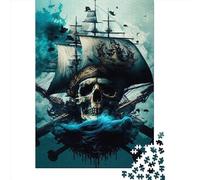 Puzzle de 1000 pièces sur Le thème des Pirates (38 x 26 cm) - Jeu éducatif en Papier - 35 pièces