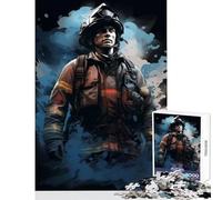 Puzzle de 1000 pièces sur Le thème des Pompiers et des Flammes Jeu éducatif idéal pour s'amuser en Famille Comprend Une Affiche et Une fiche de Questions-réponses Dimensions 38x26cm