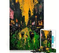 Puzzle de 1000 pièces sur Le thème des Rues urbaines,idéal pour Les Adolescents Jeu de mémoire Amusant,Assemblage précis sans espaces,activité familiale Amusante en soirée (38x26cm)