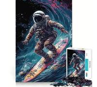 Puzzle de 1000 pièces sur Le thème des surfeurs, astronautes et Adolescents de l'espace stimule la mémoire, se détend, Finitions précises, 50x75cm