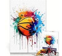 Puzzle de 1000 pièces sur Le thème du Basketball, idéal pour Les Adolescents Un Cadeau Festif aux Bords Nets, Parfait pour se motiver Pendant l'entraînement (50x75cm)