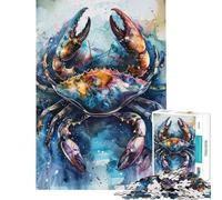 Puzzle de 1000 pièces sur Le thème du Cancer à l'aquarelle Un Jeu de réflexion pour Adultes idéal pour Toute la Famille et Les Amis (50x75cm)