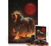 Puzzle de 1000 pièces sur Le thème du Cheval de Feu (Mythologie) pour Adultes et Adolescents Jeu de logique Clair et Relaxant Découpe Parfaite pour Les vœux du Père Noël (50x75cm)
