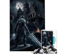 Puzzle de 1000 pièces sur Le thème du Chevalier Fantastique Sombre Jeu Familial éducatif et Stimulant pour Les Anniversaires Analyse et logique (38x26cm)