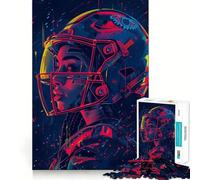 Puzzle de 1000 pièces sur Le thème du Football américain féminin Jeu de réflexion et d'exercice,Assemblage précis,sans espaces,défi cérébral interactif pour la Maison (38x26cm)
