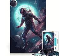 Puzzle de 1000 pièces sur Le thème du Football, des astronautes et des planètes, pour Adolescents Un Jeu de logique Fine, Amusant et Relaxant, avec des Bords Nets, Une décoration Murale (50x75cm)