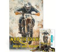 Puzzle de 1000 pièces sur Le thème du Motocross du Nord de l'Idaho pour Adolescents Puzzle Relaxant et Lumineux Cadeau Exquis (50x75cm)