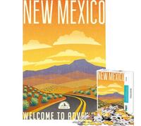 Puzzle de 1000 pièces sur Le thème du Nouveau-Mexique Un Jeu éducatif Stimulant et Amusant pour Toute la Famille idéal pour améliorer la mémoire et Offrir en Cadeau (Dimensions 38x26cm)