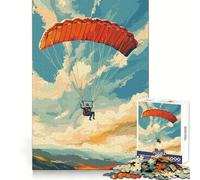 Puzzle de 1000 pièces sur Le thème du Parachutisme et du Parapente pour Adolescents Un Jeu d'exercice Mental pour se détendre et s'amuser idéal pour s'inscrire sur la liste de souhaits du Père Noël
