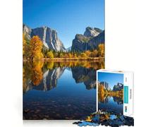 Puzzle de 1000 pièces sur Le thème du Parc National de Yosemite pour Adultes Jeu d'exercice Mental,découpe de précision,Bords Lisses,activité relaxante à Faire en Groupe à l'intérieur (38x52cm)