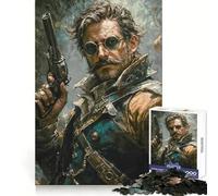 Puzzle de 1000 pièces sur Le thème du Pistolero du Far West pour Adultes clarté d'esprit, apaisement et Divertissement Bords Fins (38x52cm)
