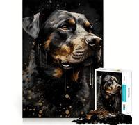 Puzzle de 1000 pièces sur Le thème du Rottweiler et du Folklore, pour Adultes et Adolescents Jeu intellectuel, à savourer chez soi Découpe de qualité, Cadeau Classique (50x75cm)