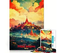 Puzzle de 1000 pièces sur Le thème du Royaume païen, Jouet cognitif pour Adultes, idéal pour Partager Un Moment de complicité et réaliser Un Motif à Assembler (38x52cm)