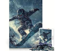 Puzzle de 1000 pièces sur Le thème du Ski pour Adolescents Jeu Intelligent pour Partager Un Moment de complicité Assemblage d'une Image Pièce d'art 38x26cm