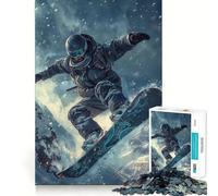 Puzzle de 1000 pièces sur Le thème du Ski pour Adolescents Jeu Intelligent pour Partager Un Moment de complicité Assemblage d'une Image Pièce d'art 38x26cm