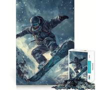Puzzle de 1000 pièces sur Le thème du Ski pour Adultes, Un Casse-tête Relaxant et Amusant à Assembler, Une Belle Surprise 38x52cm