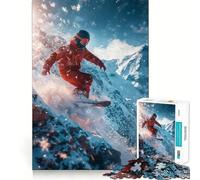 Puzzle de 1000 pièces sur Le thème du Snowboard et du Ski pour Adolescents Jeu de réflexion Relaxant Découpe soignée Cadeau raffiné (50x75cm)