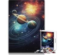 Puzzle de 1000 pièces sur Le thème du système Solaire pour Adolescents:Jeu éducatif et Stimulant pour la Concentration, idée Cadeau Originale et touchante Dimensions:38x52 cm