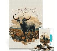 Puzzle de 1000 pièces sur Le thème du Taureau, Constellation du Zodiaque, pour Adolescents Jeu de réflexion, Moments de détente, qualité supérieure, 38x26cm