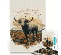 Puzzle de 1000 pièces sur Le thème du Taureau pour Adolescents améliore la mémoire, Offre Un Divertissement Calme et des Bords précis Cadeau Artistique 50x75cm