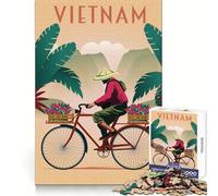 Puzzle de 1000 pièces sur Le thème du Vietnam pour Adolescents Un pour développer la logique, se divertir et acquérir Une Bonne habileté (38x52cm)