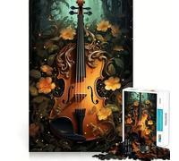 Puzzle de 1000 pièces sur Le thème du Violon Vintage,idéal pour Les Adolescents Jeu de mémoire Amusant,Assemblage précis sans espaces,activité ludique en Famille (38x26cm)