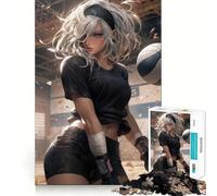 Puzzle de 1000 pièces sur Le thème du Volley-Ball Universitaire (Style Anime) Jeu de Concentration mentale Découpe de précision Bords Lisses Activité captivante pour des soirées tranquilles (38x26cm)