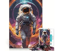 Puzzle de 1000 pièces sur Le thème du Voyage des astronautes,avec Bords Fins,Casse-tête logique,Jeu de Loisirs,Cadeau d'anniversaire Amusant (38x52cm)