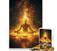 Puzzle de 1000 pièces sur Le thème du Yoga et de la méditation, idéal pour Les Adolescents entraînement à la Concentration, évasion paisible, Assemblage serré, Cadeau attentionné (50x75cm)