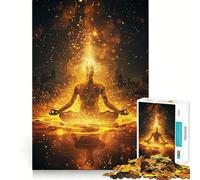 Puzzle de 1000 pièces sur Le thème du Yoga et de la méditation,idéal pour Les Adolescents Jeu de réflexion et de Concentration Découpe Laser pour Un Assemblage Parfait Activité relaxante en Groupe