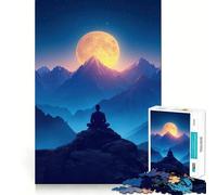 Puzzle de 1000 pièces sur Le thème du Yoga et de la méditation pour Adolescents Jeu de mémoire et de Concentration de qualité Professionnelle,activité de Groupe relaxante en intérieur (50x75cm)