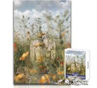 Puzzle de 1000 pièces sur Le thème du Yoga et des Fleurs Une activité relaxante pour occuper Son Temps Libre Découpe précise et régulière Dimensions 50x75cm