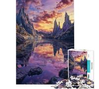 Puzzle de 1000 pièces sur Le thème d'un lac et d'une Montagne fantastiques idéal pour s'amuser à la Maison décoration et Jouet pour Les 14 Ans et Plus (50x75cm)
