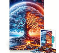 Puzzle de 1000 pièces sur Le thème d'un Paysage Spatial Fantastique, idéal pour Les Adolescents Jeu de logique Fine, Divertissement Relaxant, décoration Murale aux Bords Nets (38x52cm)
