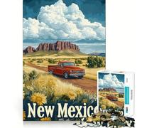 Puzzle de 1000 pièces sur Le thème d'un Road Trip au Nouveau-Mexique, idéal pour Les Adolescents Un Jeu de réflexion Anti-Stress aux Bords précis, Un Cadeau Parfait (38x52cm)