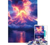 Puzzle de 1000 pièces sur Le thème d'une éruption volcanique Un Paysage Amusant à Explorer à la Maison Décoration Murale et Jeu éducatif Convient aux Personnes de 14 Ans et Plus (38x26cm)