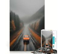 Puzzle de 1000 pièces sur Ma Route Forest Drive pour Adolescents, Jeu de logique et de Stimulation Cognitive, Anti-Stress, découpe précise, Joli Cadeau 50x75cm